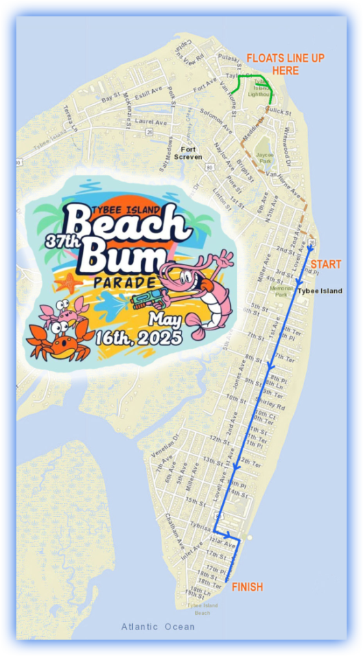 Tybee Beach Bum Parade
