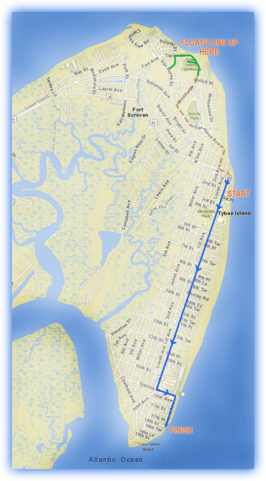 Tybee Beach Bum Parade